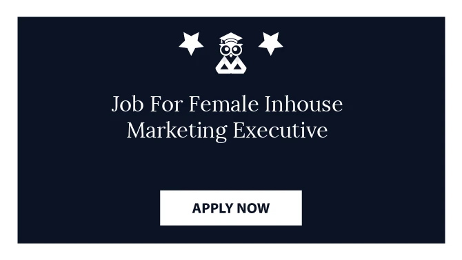 Job For Female Inhouse Marketing Executive