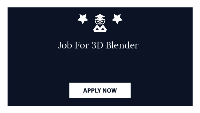 Job For 3D Blender