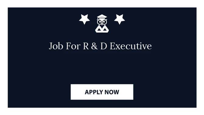 Job For R & D Executive