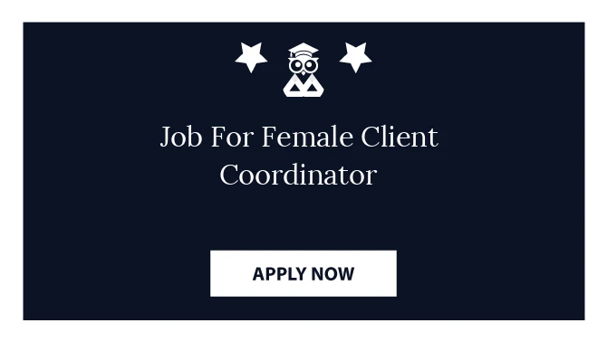 Job For Female Client Coordinator