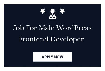 Job For Male WordPress Frontend Developer 