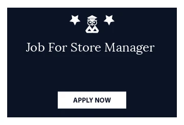 Job For Store Manager 