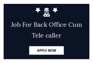 Job For Back Office Cum Tele caller