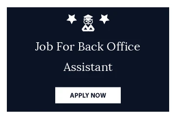 Job For Back Office Assistant